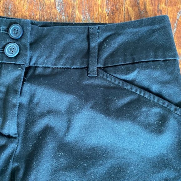 New * NEW YORK & COMPANY * BLACK Cropped CAPRI Stretch PANTS * Pockets * sz 2 - Picture 5 of 9